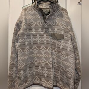 Southern Grit Aztec Fleece Popover – Cozy, Stylish & Perfect for Layering! XL